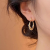 High-Grade Micro Inlaid Zircon Winding Twist Earrings Light Luxury Temperament Ear Ring Minority All-Match Frosty Style Earrings