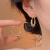 High-Grade Micro Inlaid Zircon Winding Twist Earrings Light Luxury Temperament Ear Ring Minority All-Match Frosty Style Earrings
