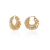 European and American Ins Style Design Metal Winding Ear Ring New Niche Metal Spring Hollow Circle Ear Clips Earrings