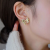 Fashionable Elegant Exquisite Bow Stud Earrings Niche High-End Sweet Brushed Texture Elegant Earrings
