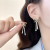 New Minimalist Cute Bow Tassel Stud Earrings High-Grade Special-Interest Design Light Luxury Super Fairy Sweet Beautiful Stud Earrings