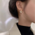 Korean Dongdaemun Simple Exquisite and Versatile Inlaid Zirconium Ear Clip Special-Interest Design High-Grade Light Luxury Ear Studs Earrings
