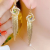 Bohemian Tassel Earrings Internet Celebrity Light Luxury Minority Design Temperament Wild High Sense Ear Clip Silver Pin Earrings Women