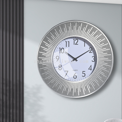 European Style Quartz Clock Creative Pocket Watch Living Room round Silent Clock Foreign Trade Clock Decorative Number Wall Clock