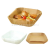 16*4.5cm Square Air Fryer Paper 50 Sheets/Box Double-Sided Silicone Oil Foot 40G Paper White Khaki