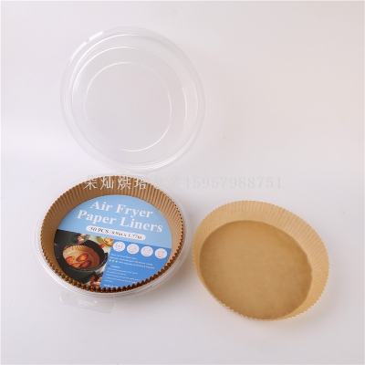 20 * 4.5cm 50 Sheets/Box Double-Sided Silicone Oil Foot 40G Paper round Air Fryer Paper