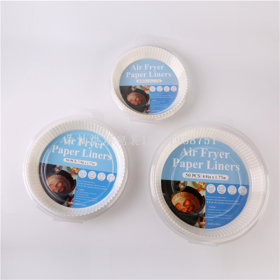 round with 3 Specifications Air Fryer Paper 50 Sheets/Box Double-Sided Silicone Oil Foot 40G Paper