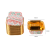 Square National Style Single-Sided Gold Cake Cup 6.5*6.5 * 3.5cm 6Pcs/Card