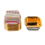 Square National Style Single-Sided Gold Cake Cup 6.5*6.5 * 3.5cm 6Pcs/Card
