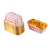 8*4 * 4cm Rectangle National Style Single Face Gold Cake Cup 6pcs/Card
