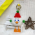 Cute Plush Little Duck Car Key Ring Pendant Plush Doll Small Briquette Schoolbag Bag Charm