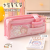 Large Capacity Pencil Case Cartoon Pen Bag Canvas Stationery Bag Pencil Bag Stationery Pack Double-Layer Stationery Box