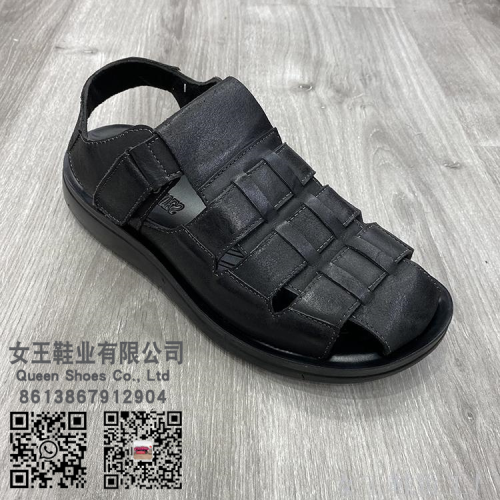 men‘s mosha leather sandals roman style hollow leisure outdoor sandals soft leather men‘s sandals