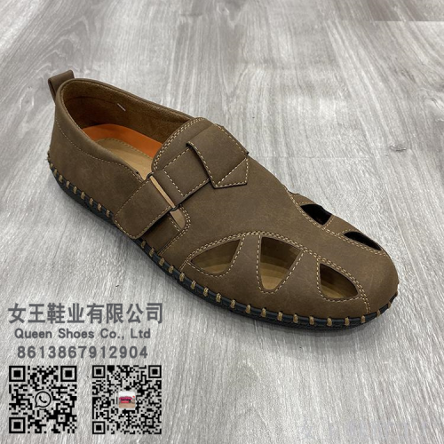 fashion new arrival breathable non-slip all-match velcro handmade casual men‘s shoes
