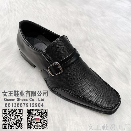 fashion men‘s shoes men‘s leather shoes black buckle style leather shoes men shoes boss dress shoes
