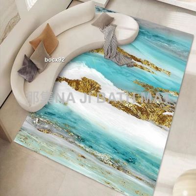 Living Room Carpet Marble Coffee Table Sofa Cover Home Decoration Whole Carpet Kitchen Home Doormat and Foot Mat