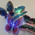 Factory Direct Sales New Double-Layer Frosted Butterfly Color Toy Led Colorful Optical Fiber Lamp