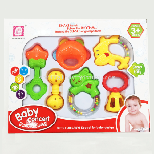Spring Lady Baby Toys Baby Rattle Newborn 0-1 Years Old Early Education Children Education Baby Men and Women