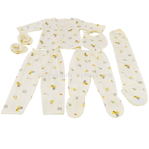spring lady newborn thin 6-piece spring and summer baby clothes baby thin children‘s clothing