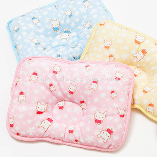 Spring Lady Factory Direct Sales 0-2 Years Old Baby U-Shape Pillow Breathable round Baby and Infant Baby Pillow Head Baby Pillow