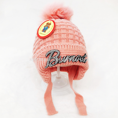 spring lady cored yarn boys and girls wool warm cute children‘s hat baby knitted windproof pullover hat