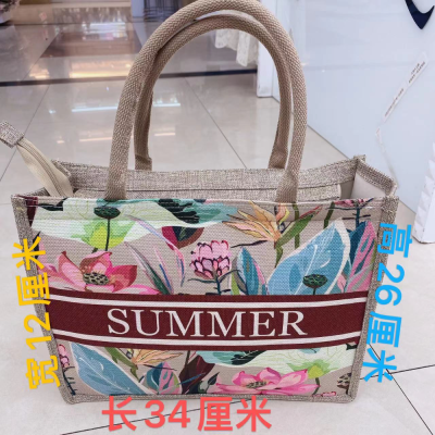 Xile Environmental Protection Portable Beach Bag Summer Pack Sack Printed Logo Pattern Text Hand Gift Customized Bags