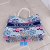 2023 Xile New Style Beach Bag Digital Printing Summer Button Handbag Large Flower Style