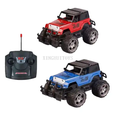 Wholesale off-Road Remote Control Toy Remote Control Car Charging Light Jeep Hummer Color Box Packaging
