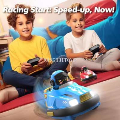 New Remote-Control Automobile Collision Catapult RC Kart Children's Traffic Barriers Fence Car Toy Remote Control Traffic Barriers Fence Car
