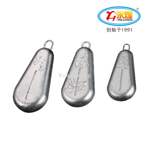 yonghuang bay leaf-shaped flat pendant for sea fishing rock fishing lead pendant 20g-200g