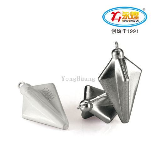 yonghuang quadrangle with ring lead pendant sea fishing counterweight 30g-150g