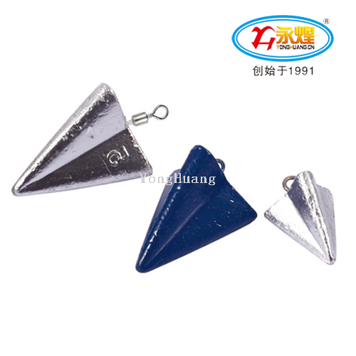 Yonghuang Band Triangle Fishing Sinker Counterweight Fishing Pendant 1oz-6oz
