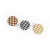 18/20/22/25mm round Cloth Wrapper Button Houndstooth Earrings Hair Accessories Barrettes Hair Comb Accessories Factory Customized