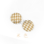18/20/22/25mm round Cloth Wrapper Button Houndstooth Earrings Hair Accessories Barrettes Hair Comb Accessories Factory Customized