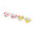 15 * 17mm Heart Shaped Cloth Wrapper Button Customized Flower Cloth Summer DIY Hair Accessories Headdress Earring Accessories Customized