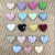 Peach Heart Cloth Cover Heart-Shaped Cloth Wrapper Button Customized Clothing Accessories Factory Direct Sales Can Be Customized with Hole Bottom