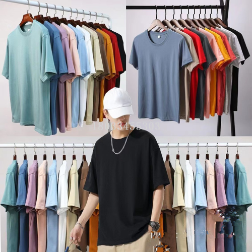 2024 new men‘s clothing summer trendy cotton short-sleeved t-shirt loose half-sleeved top clothes boys‘ t-shirts foreign trade clothing