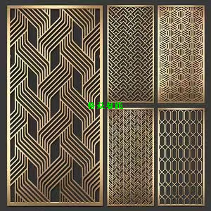Laser Cutting Fence Galvanized Plate Stainless Steel Plate Hollow Protective Grating Fence Customized