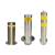 Stainless steel warning post portable pre-buried thickened activity road pile removable reflective anti-collision isolation pile car block column