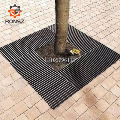 Ductile Iron Tree Pond Grate Square Tree Pit Cover Tree Well Iron Customized Tree Enclosures Tree Rings Tree Protectors