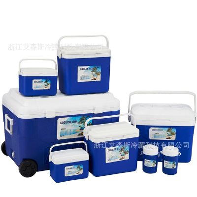 90L EPS form ice cooler box Outdoor camping fishing insulated cooler box with wheel Large capacity box