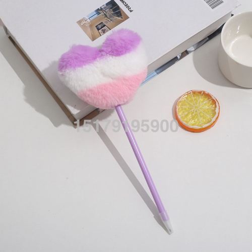 factory direct sales wholesale fur ball pen feather pen ballpoint pen handmade