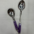 Non-Magnetic Purple Single Wire Series Stainless Steel Household Kitchenware Spatula/Spoon/Meal Spoon/Large Leakage/