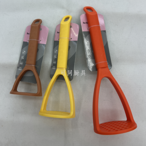 new oblique handle one-piece potato press household portable baby food supplement fruit crushing food mill kitchen gadget