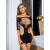 [Hangzi] Foreign Trade Sexy Hip Skirt Sexy Lingerie European and American Wholesale Ripped Hollow-out Mesh Bodysuit Stockings