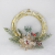 Christmas Decorations Plastic White English Word Card Circle Christmas Pendant Flower Scene Theme Layout Props Ornaments