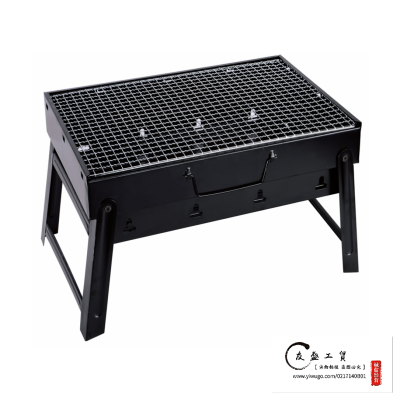 Outdoor mini grill home charcoal grill small black steel large black steel