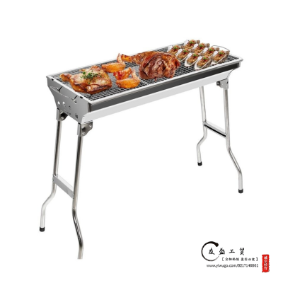 BBQ barbecueStainless steel folding large medium size, Small carbon oven is suing barbecue surroundings while