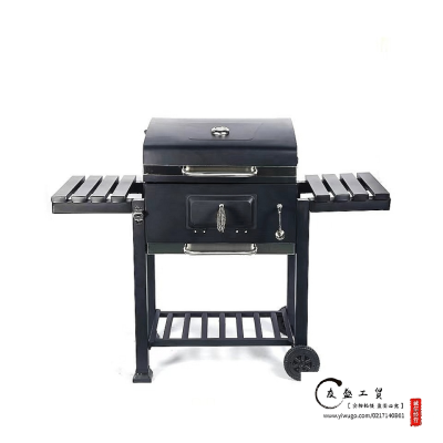 Double-Plate Barbecue Oven Square Oven Large Villa Courtyard Household Barbecue Oven Charcoal Barbecue Oven