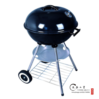 Bbq22-Inch Enamel Apple Stove Household Barbecue Oven Outdoor Large Oven Courtyard Barbecue Oven
